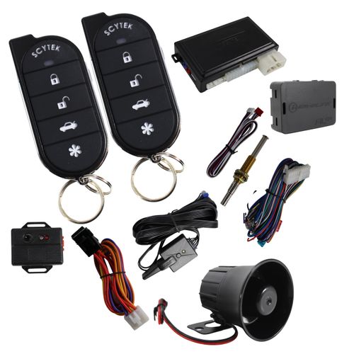 A4 5 Button Remote Engine Start, Keyless Entry, Security System w/ 2 Remotes (w/Bypass)