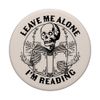 PopSocket PopGrip:Leave Me Alone I'm Reading - Skeleton Reading Book Bookish PopSockets Swappable