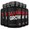 Savage Grow Capsules, Maximum Strength Supplement , Made in USA  (5 Pack)