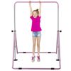 Updated Folding Gymnastics Bar w/ Adjustable Height Junior Expandable Horizontal