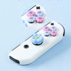 JEMDO Cute Flower Switch Thumb Grip Caps, Soft Silicone Keycap Set for Nintendo Switch/OLED/Lite, Pink