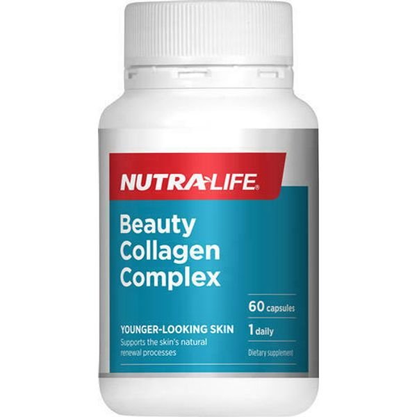 Nutra-Life Beauty Collagen Complex 60 Caps - 300mg Marine Collagen +Antioxidants