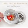 4-Pack 4.5" Stainless Steel Sink Strainer–Kitchen Drain Filters, Rust-Resistant