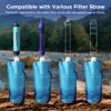 10pcs Collapsible Water Bottle 23OZ Reusable Canteen Foldable Drinking Pouch Bag