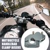 X AUTOHAUX 2pcs Motorcycle Handlebar Bracket Clamps Risers Titanium Tone