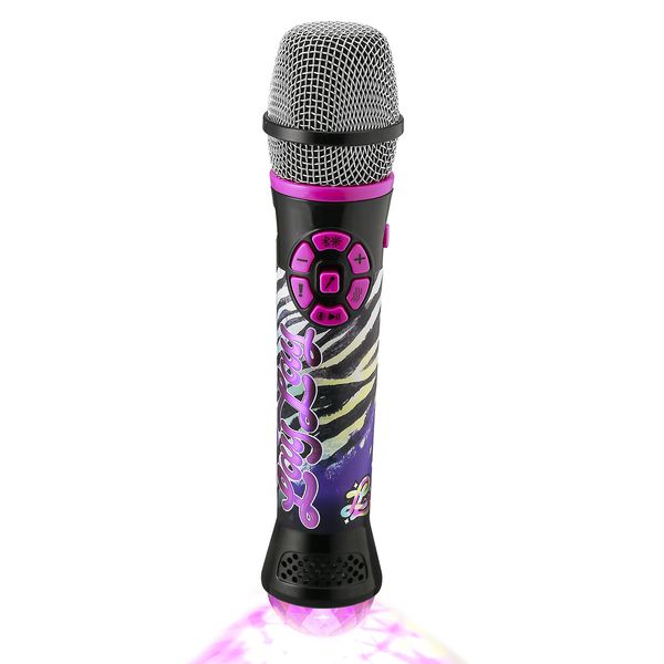 ekids That Girl Lay Lay Bluetooth Karaoke Microphone for Kids, Built-in Music and Flashing Lights, Great Gifts for Girls