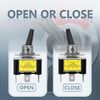 Innfeeltech 2 Pcs Rocker Lighted Toggle Switch, 12V 30A SPST 3 Terminals 2 Position ON/Off Toggle Switch Green Light