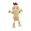 Charming Pet Ranch Roperz Chicken Plush Squeaky Dog Toy