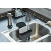 MasterClass Suction Sink Tidy, Plastic, Black / Grey, Adjustable Size