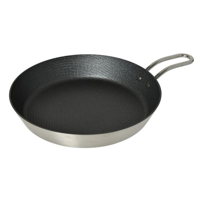 2-layer steel grill pan with one hand 20cm