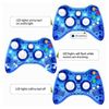 Wireless Controller Fit for Xbox 360 Double Motor Vibration Wireless Gamepad Gaming Joypad Blue