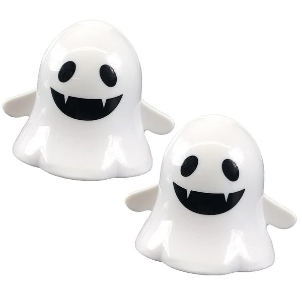 Wind Up Ghost Friendly Rolling Walking White Party Favor 2 Pack