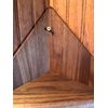 Walnut Corner Unit Handcrafted 2 Shelves Handrubbed Oil Finish