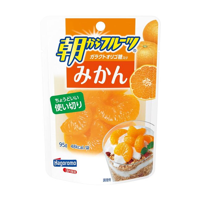 Hagoromo Morning Fruit Orange (Pouch) 3.3 oz (95 g) (4108) x 6 Packs