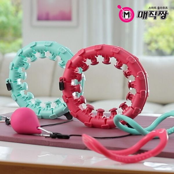 [Set of 2] Magic-chan Home Shopping Smart Hula Hoop + Yoga Ring, single item