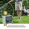Johgee Irrigation Computer with Brass Inlet and Outlet, Water Timer Garden Timer Watering with Rain Delay, Automatic/Manual Irrigation Control, Programmable