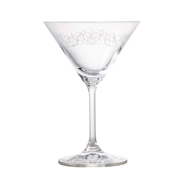 Aoyama Glass AMG-MC-8010D Grace Cocktail Glass, 6.4 fl oz (190 ml), Made in the Czech Republic