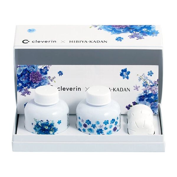 Cleverin x Hibiya Flower Design Gift Box (BLUE)