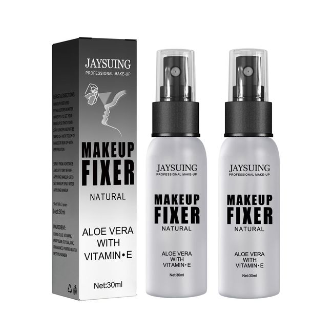 2pcs Make-Up Fixierspray, Fixierendes Spray, Lasting Fix Make-Up Setting Spray, Wasserfestes Make-Up-Fixierspray Um Das Make-Up Intakt Zu Halten, Mattierend und Langanhaltend, Transparent