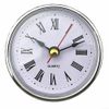 Clock Insert Replacement 65MM Diameter DIY Clock Repair Roman Numbers White Face for PRECISION Movement(Gold)