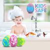 Easter Eggs Bath Bombs for Kids with Toys Inside for Girls Boys - 12pcs Bulk Large Surprise Colorful Dinosaur Egg Bubble Bath Fizzies, Gentle and Kids Safe for Birthday Gift Stuffers Christmas