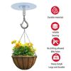 Pddenality 4 Pcs Ceiling Hooks Self Adhesive, No Drilling Required, for Hanging Plants, Decoration Hooks