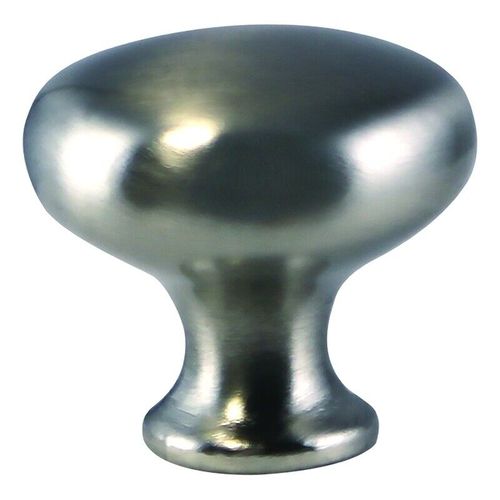 Mushroom Cabinet Knob in Satin Nickel  5 Pack