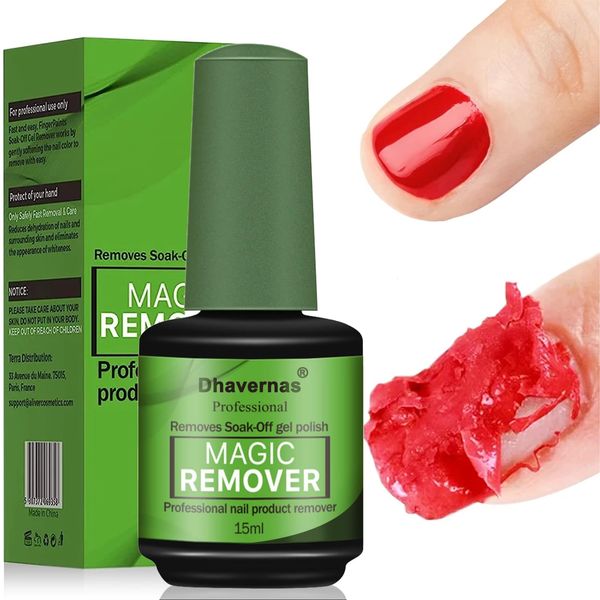 15ML Gel Nail Polish Remover, Gel Polish Remover for Nails, Professional Remove Gel Nail Polish, Quick & Easy Polish Remover In 2-3 Minutes