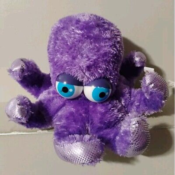 Purple Plush Octopus Plush Hand Puppet By Aurora