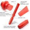 CKAuto Non-Marring Super Grip Plastic Chisel Scraper, Wheel Weight Remover,Red