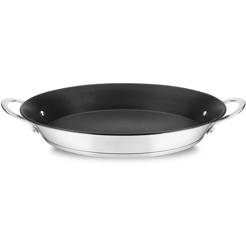 MAGEFESA Prisma - Plancha Teppanyaki 41x27cm Negra, Acero Inoxidable 18/10, Libre de PFOA/PFTE, Fácil Limpieza, Para Todo Tipo de Cocinas, Inducción