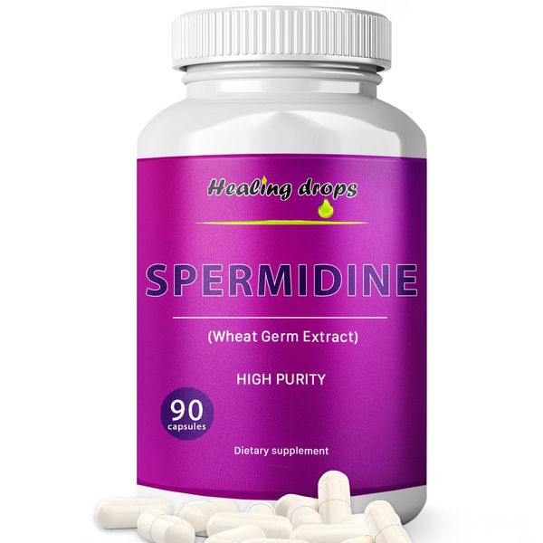 Spermidine 90 Capsules Wheat Germ Extract Healing Drops Spermidine for Longevity