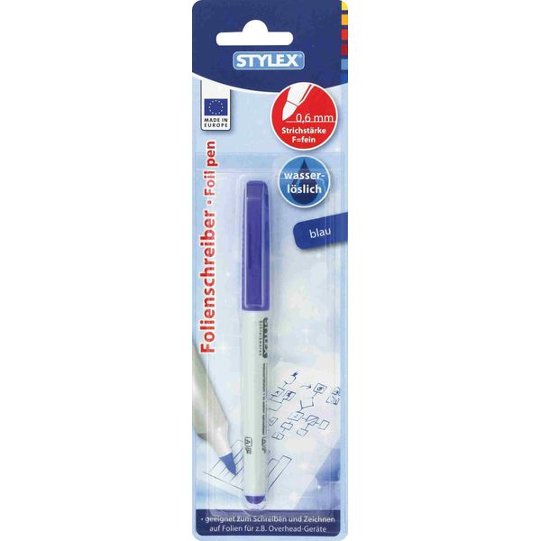 STYLEX 32795 Water Soluble Foil Pen, Blue