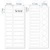ETIKIDS 40 Multipurpose customizable laminated adhesive labels (basic) for daycare and school.