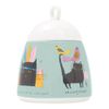 Jane Ormes CAT Sugar Pot, Ceramic, Multi-Colour, 13x10x10 cm