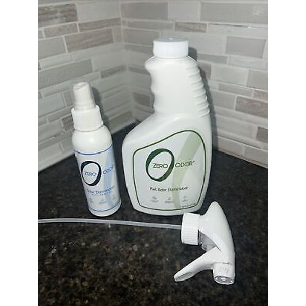 Zero Odor Pet Odor Eliminator -Eliminate Air & Surface Odors  Bonus Bottle!