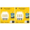 (6 bulbs) GE ultra bright LED 100 watt equivalent CA12 Daylight Dimmable