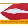 npluseins 2 Pack Plain Cushion Covers with Subtle Design 1154.1498 50 x 50 cm Red