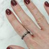 CrystalAge Solid Hematite Ring (Thin) - Size - UK, L/USA 5.75