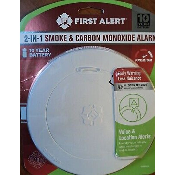 First Alert Slim Battery-Powered Photoelectric Smoke & Carbon Monoxide Detector