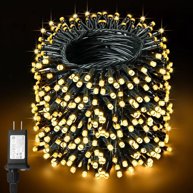 cshare LED Illumination Lights 40M 400 LED String Lights Waterproof 8 Light Patterns Memory Timer Function Multiple Interlocking Wire Lights Camping Garland Fairy Garden Lights for Christmas Halloween