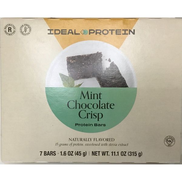 Ideal Protein Mint Chocolate Crisp Protein Bars - 7 packets