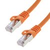 SeKi Network Cable S/FTP PIMF Cat 7 15 m Patch Cable for Gigabit Ethernet Orange