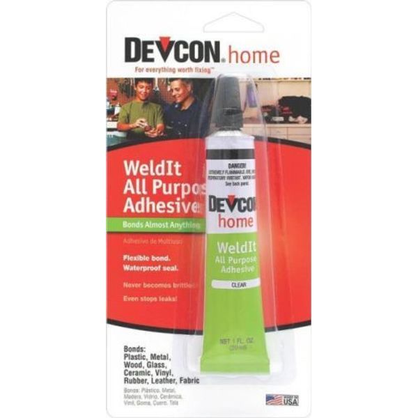 NEW DEVCON 18245 CLEAR WELDIT HOUSEHOLD CEMENT EPOXY GLUE WATERPROOF ADHESIVE