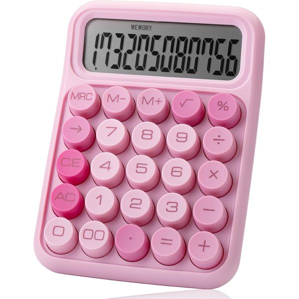 Mechanical Switch Calculator,12 Digits, Large LCD Display,Calculator Big Buttons