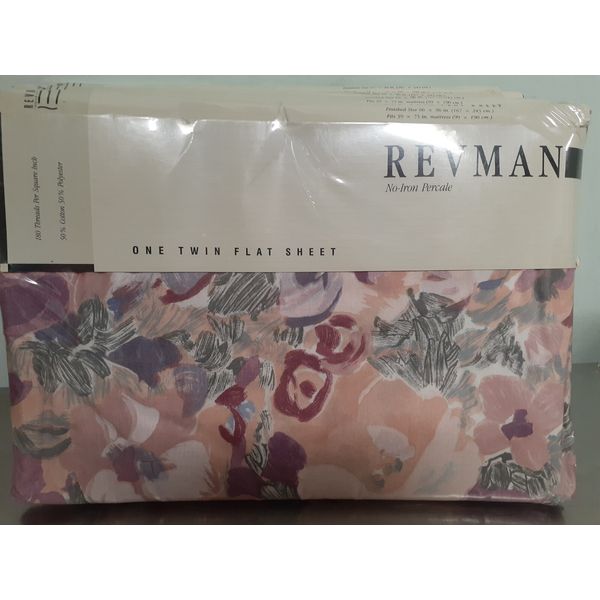New Revman Praline Twin Flat Sheets- 50/50 Cotton Blend 4 Available