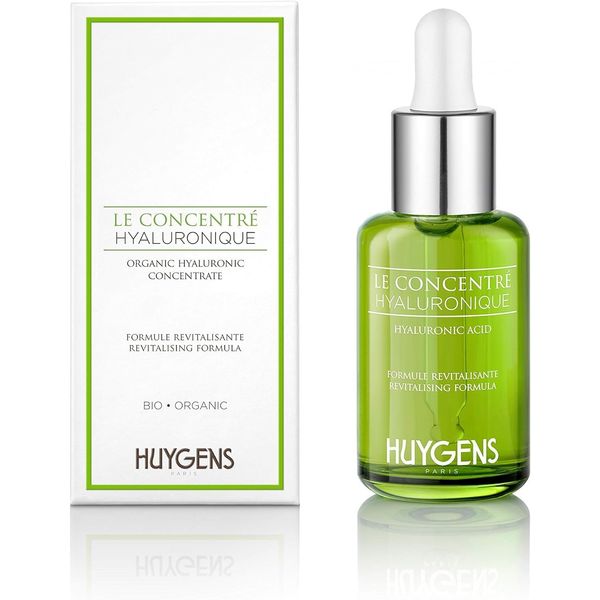 HUYGENS - Hyaluronic Acid Concentrate – Biologischen Ursprungs - Tagesserum mit Hyaluronsäure – 99% Natürlichen – Revitalisierende Formel - 30ml – Vegan – Made in France