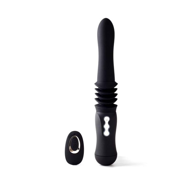 Maia Toys Max USB Rechargeable Thrusting Remote Control Portable Love Machine - Black