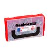 Fischer 536162 DUOPOWER Wallplug with Screws, Red/Grey/Metal
