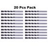 20Pcs 1/8" Masonry Drill Bit Set Carbide tip Black/White Stone Bricks Concrete 